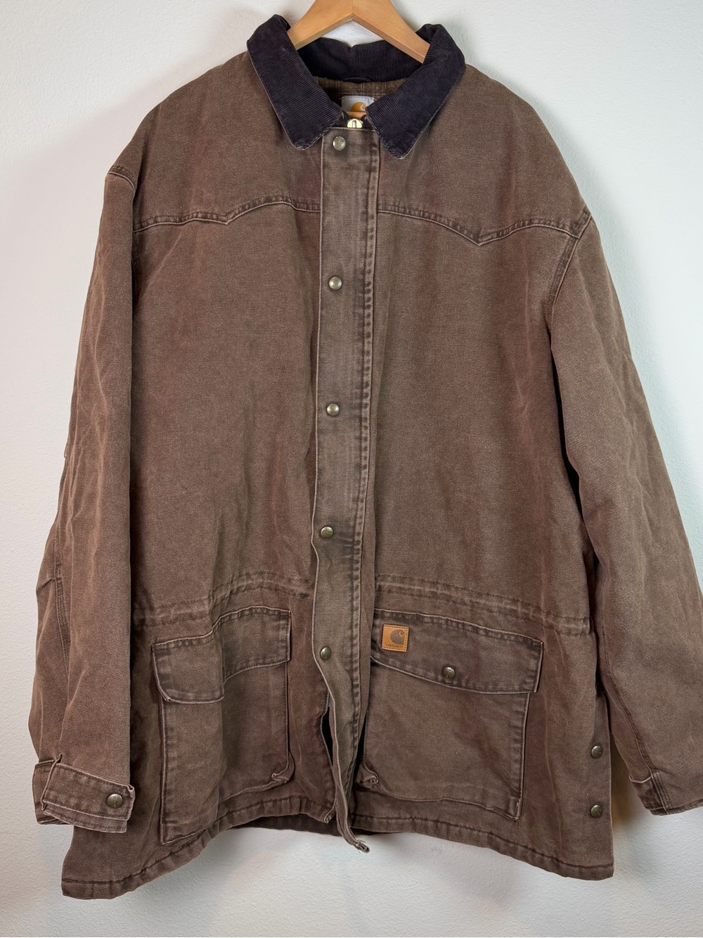 Vintage Carhartt Chore Jacket Men XXL Tall Rancher Coat Blanket Lined C52 CHT